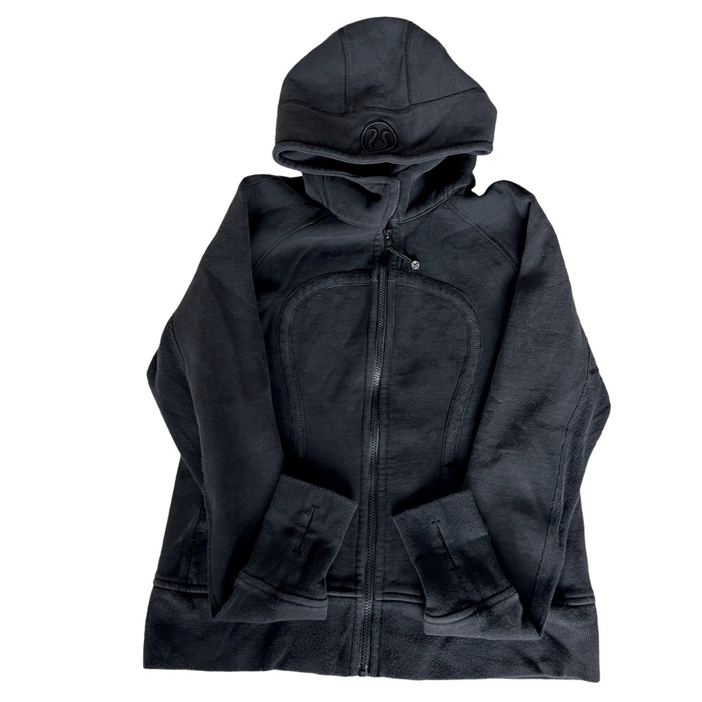 Lululemon Scuba Hoodie Cotton Fleece Black Size 12